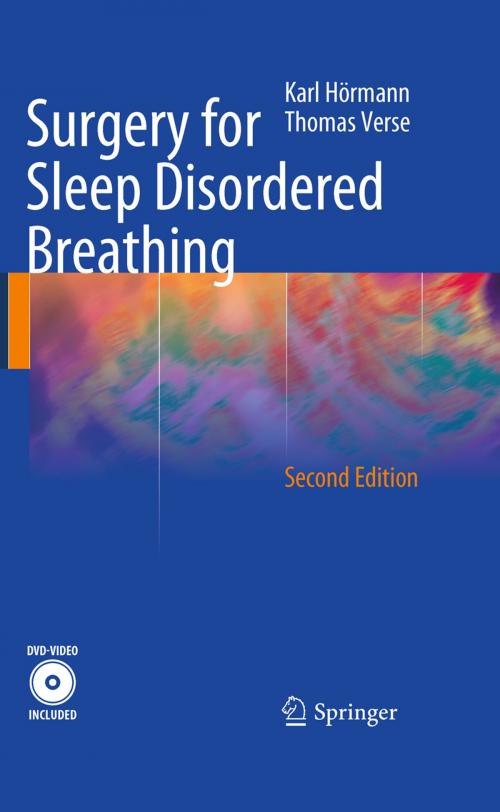 Cover of the book Surgery for Sleep Disordered Breathing by Karl Hörmann, Thomas Verse, Springer Berlin Heidelberg