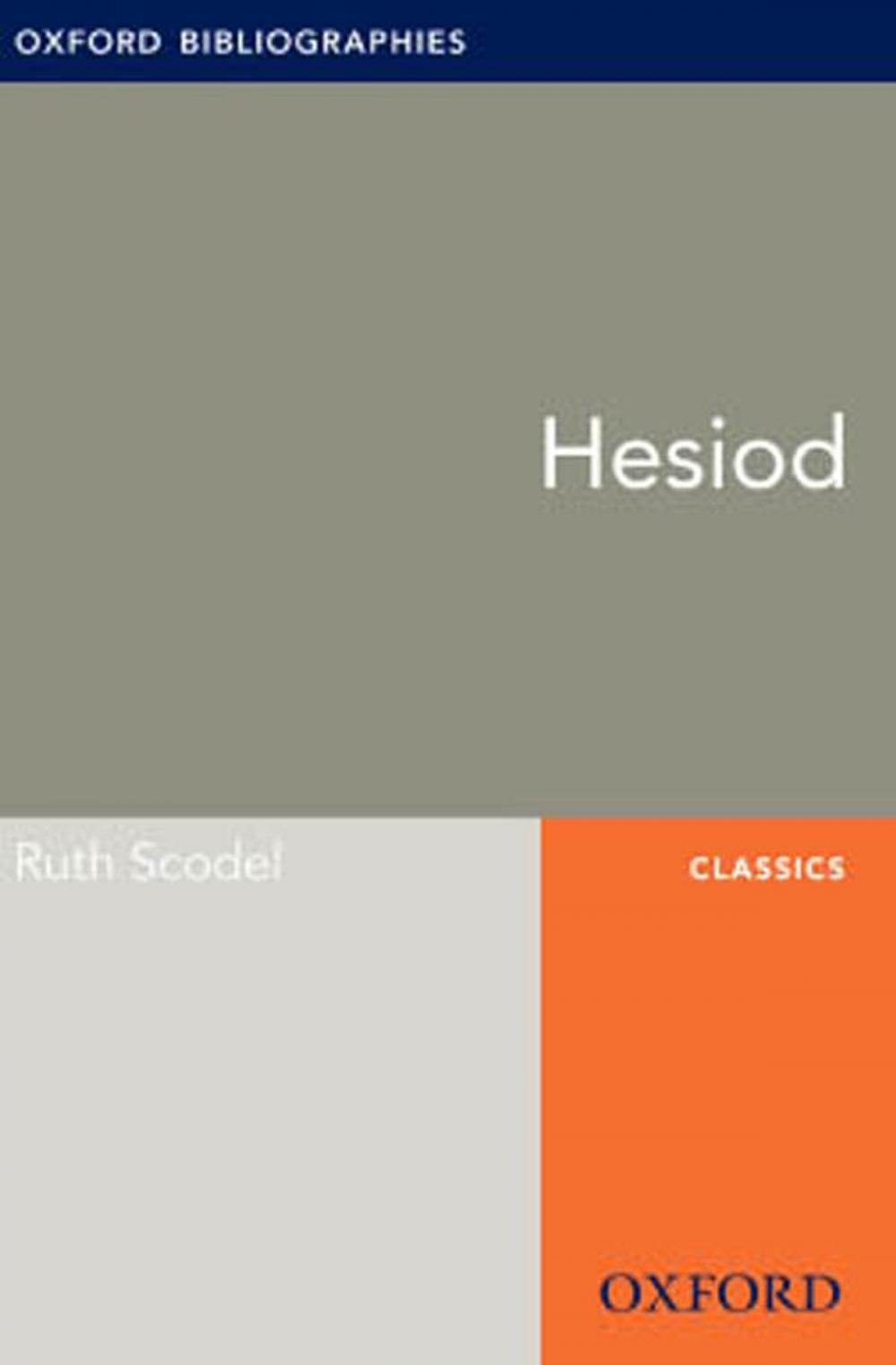 Big bigCover of Hesiod: Oxford Bibliographies Online Research Guide