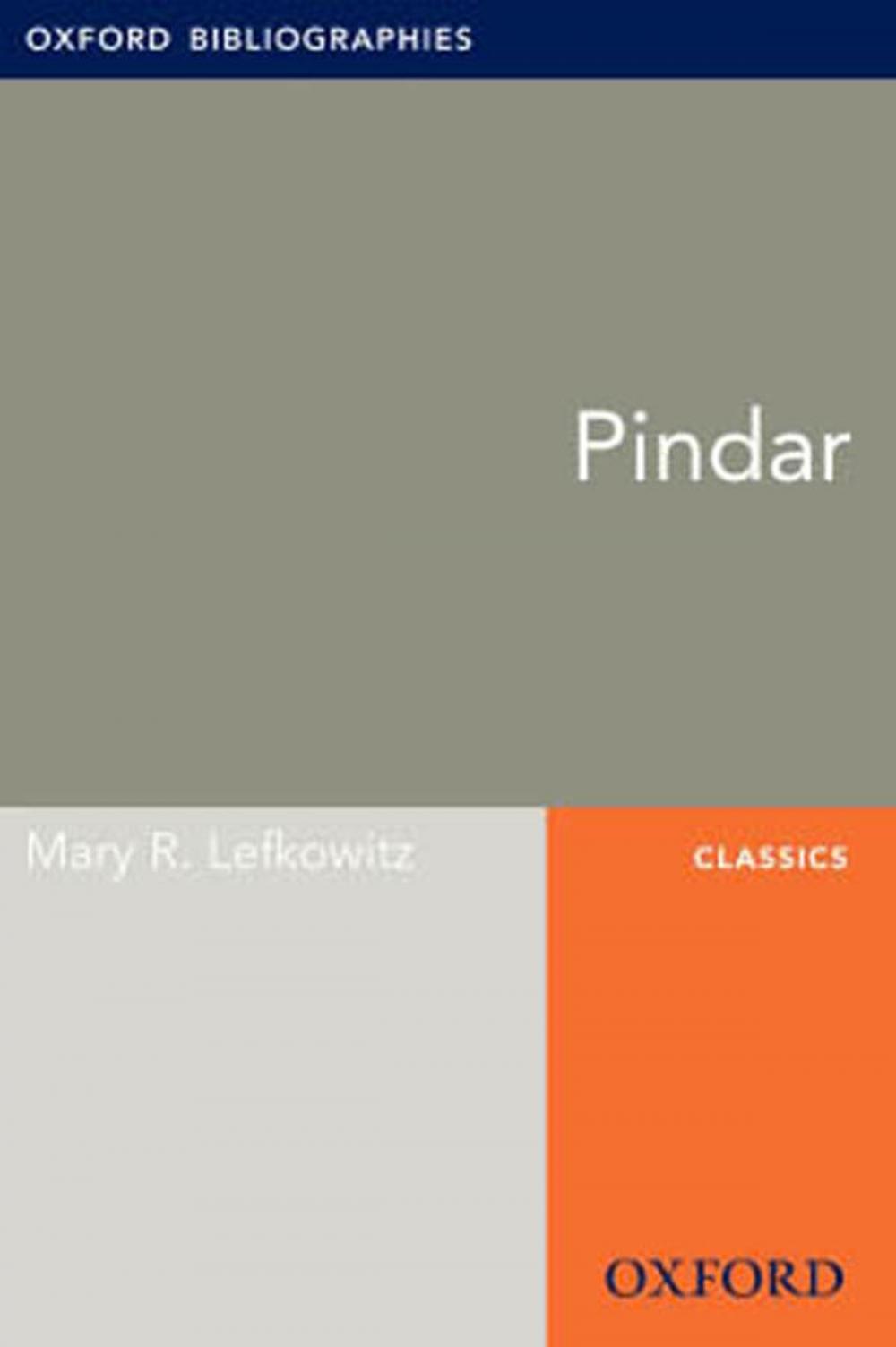 Big bigCover of Pindar: Oxford Bibliographies Online Research Guide