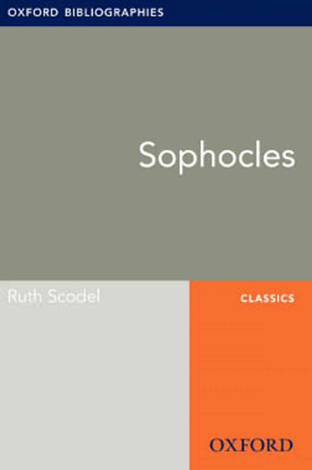 Big bigCover of Sophocles: Oxford Bibliographies Online Research Guide