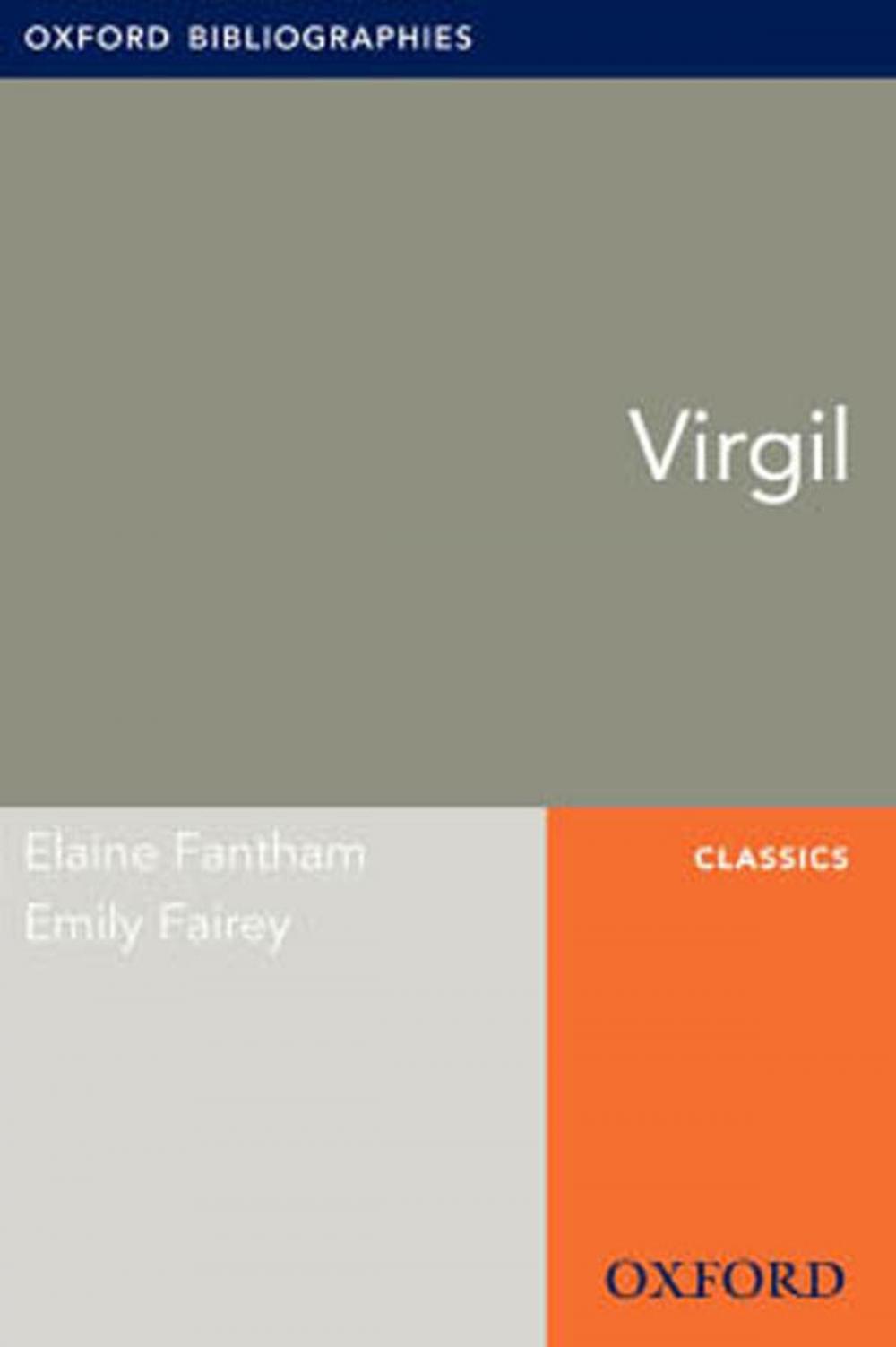 Big bigCover of Virgil: Oxford Bibliographies Online Research Guide