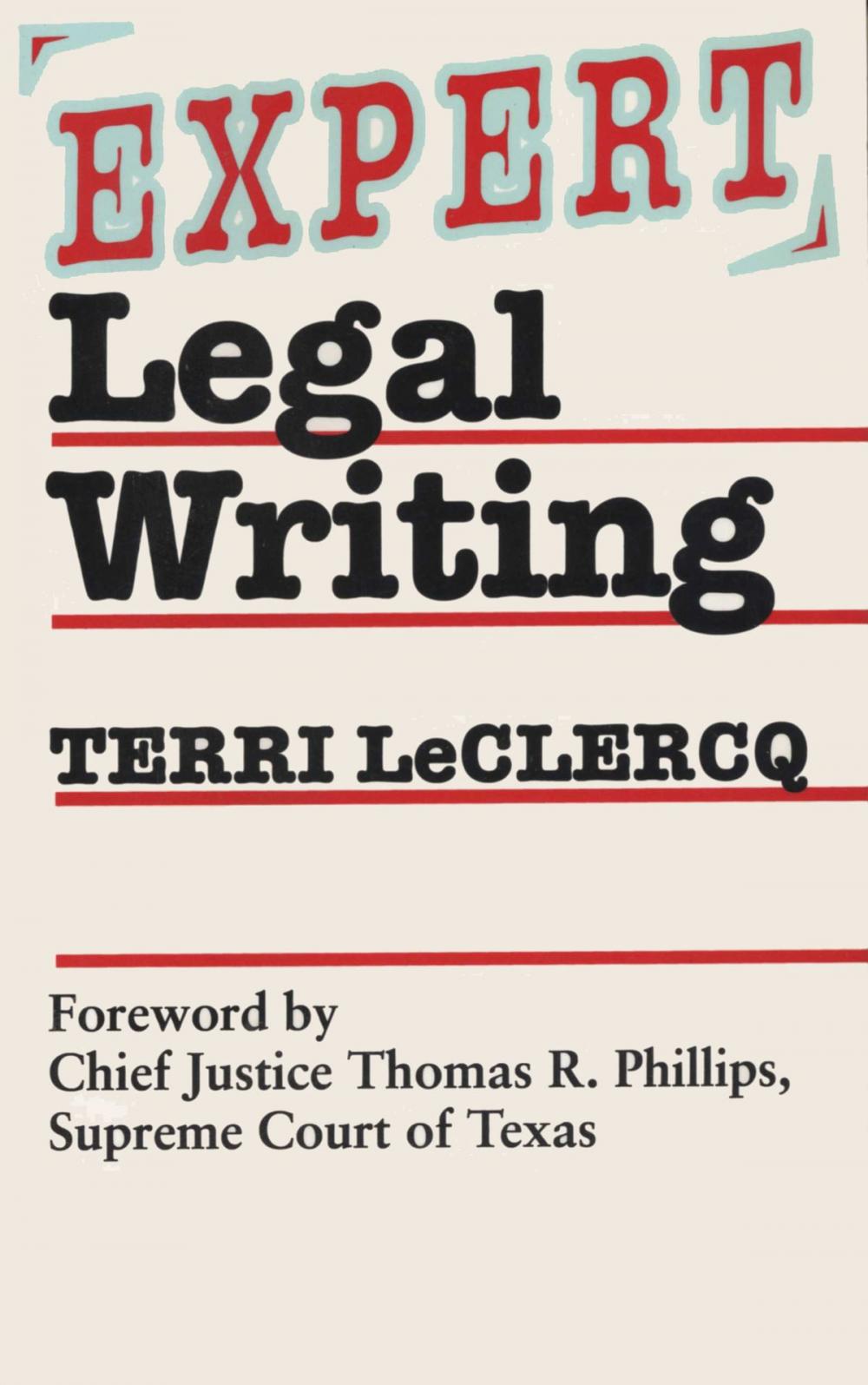 Big bigCover of Expert Legal Writing