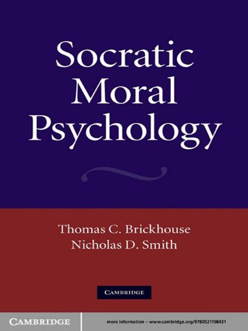 Big bigCover of Socratic Moral Psychology
