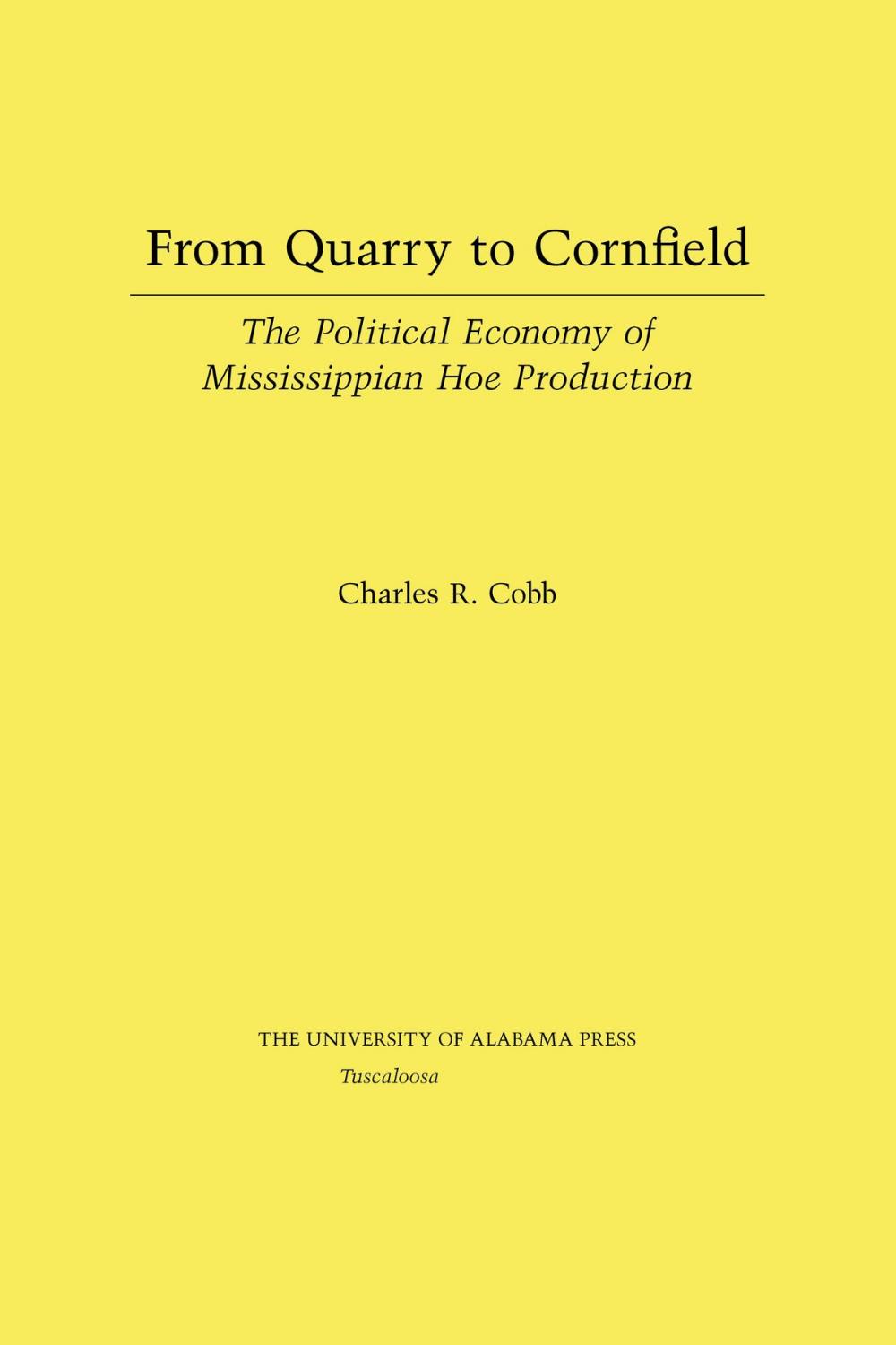 Big bigCover of From Quarry to Cornfield