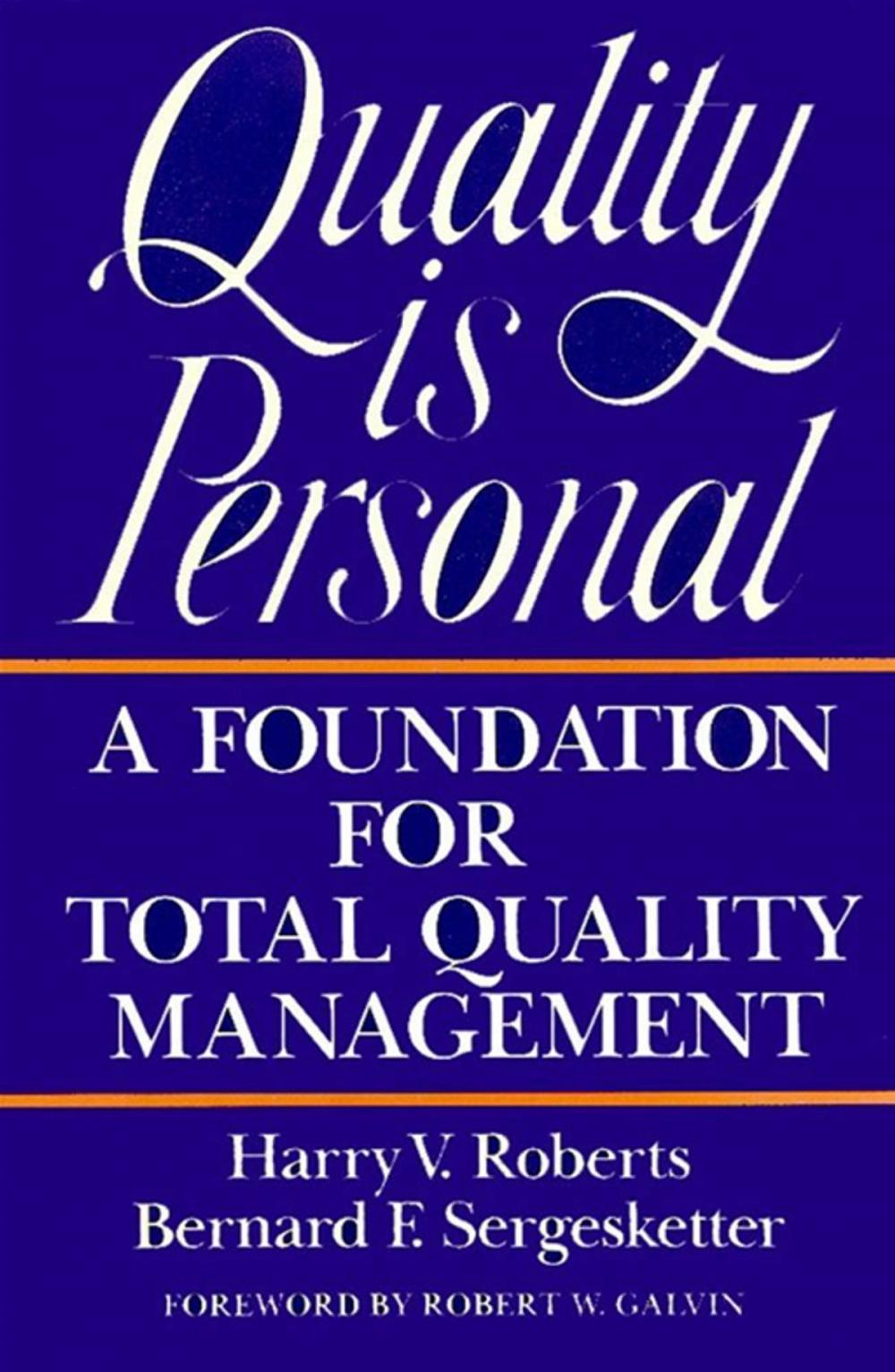 Big bigCover of Quality Is Personal