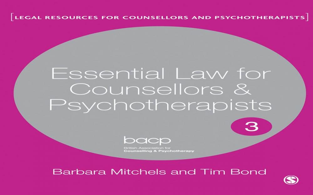 Big bigCover of Essential Law for Counsellors and Psychotherapists