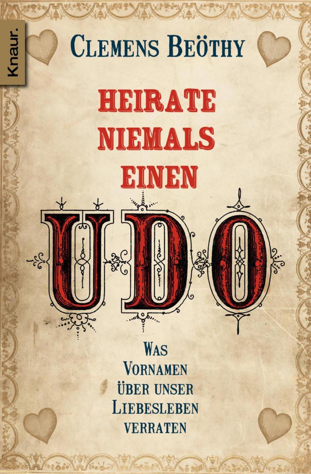 Big bigCover of Heirate niemals einen Udo