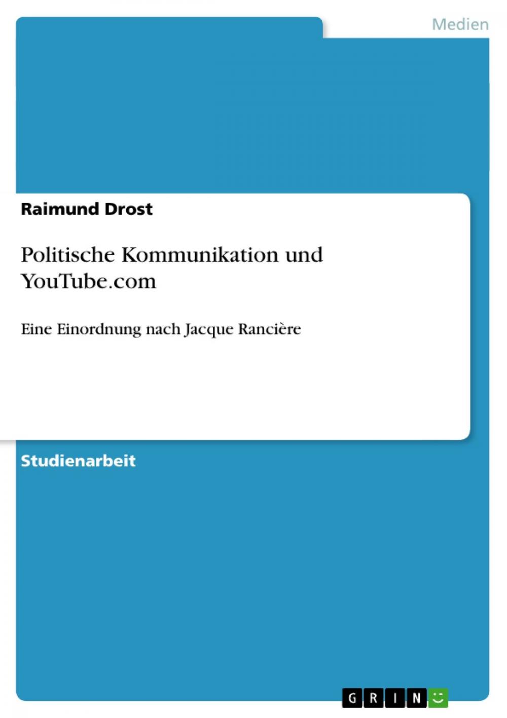 Big bigCover of Politische Kommunikation und YouTube.com