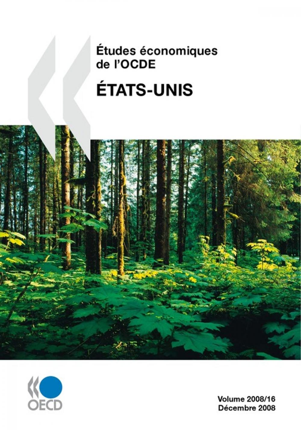 Big bigCover of Études économiques de l'OCDE : États-Unis 2008