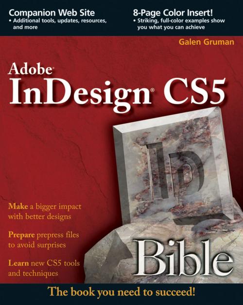 Cover of the book InDesign CS5 Bible by Galen Gruman, Wiley