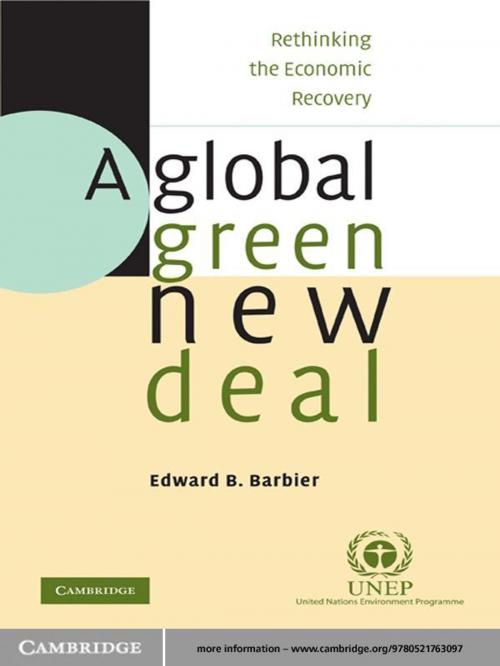 Cover of the book A Global Green New Deal by Edward B. Barbier, Cambridge University Press