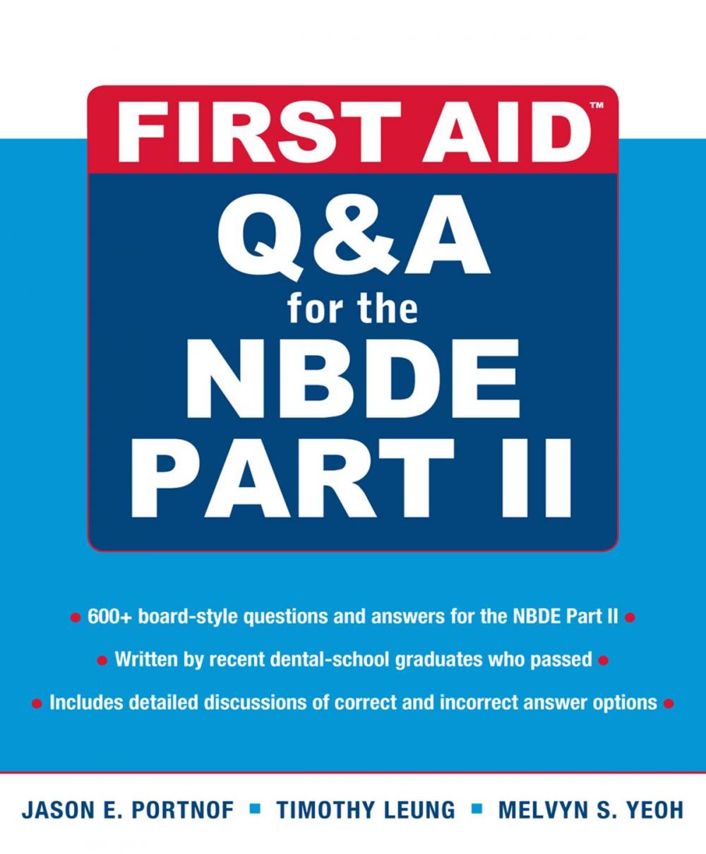 Big bigCover of First Aid Q&A for the NBDE Part II