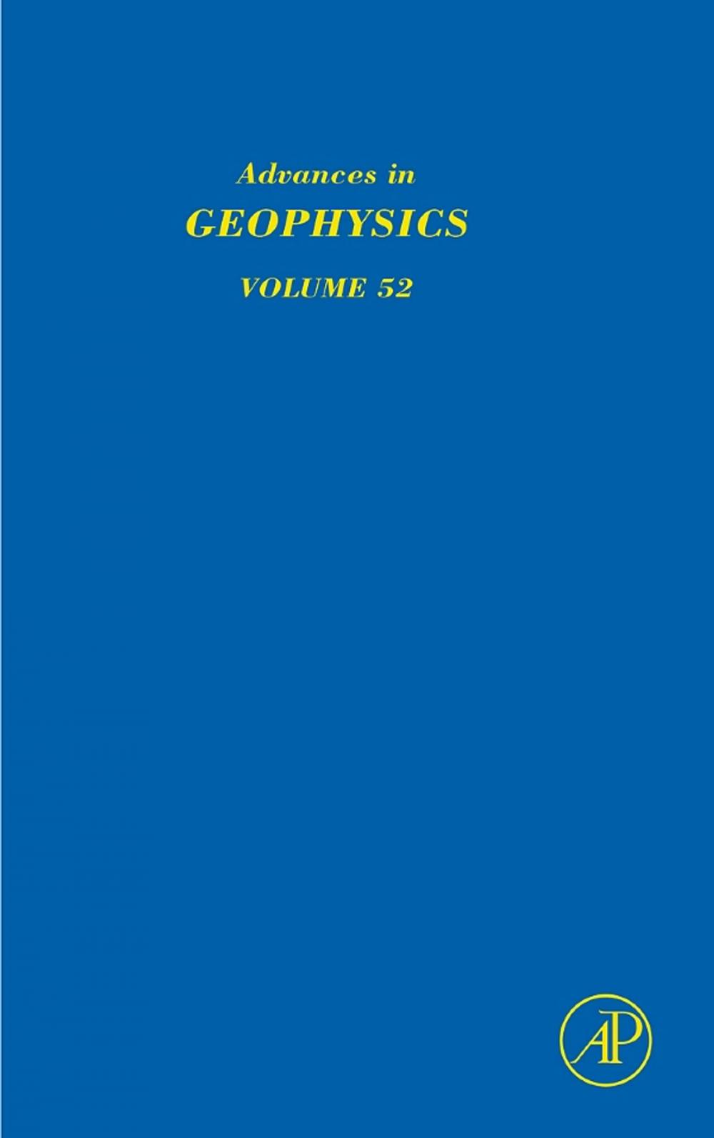 Big bigCover of Advances in Geophysics