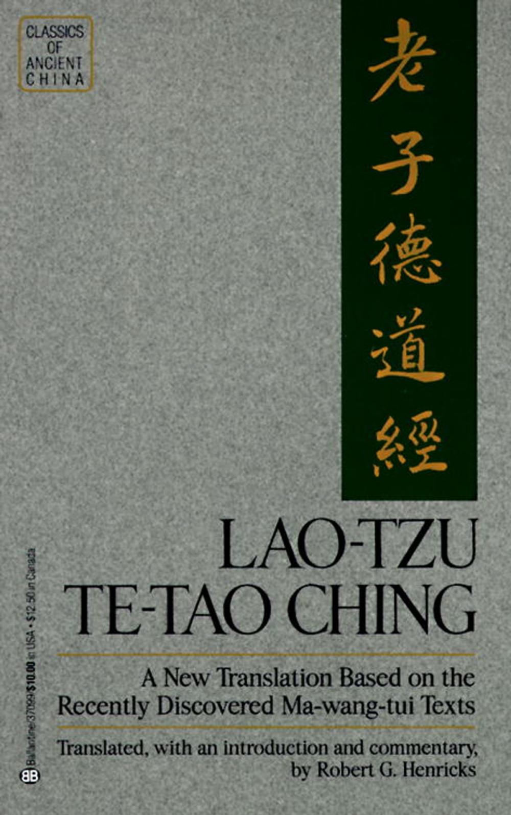 Big bigCover of Lao-Tzu: Te-Tao Ching