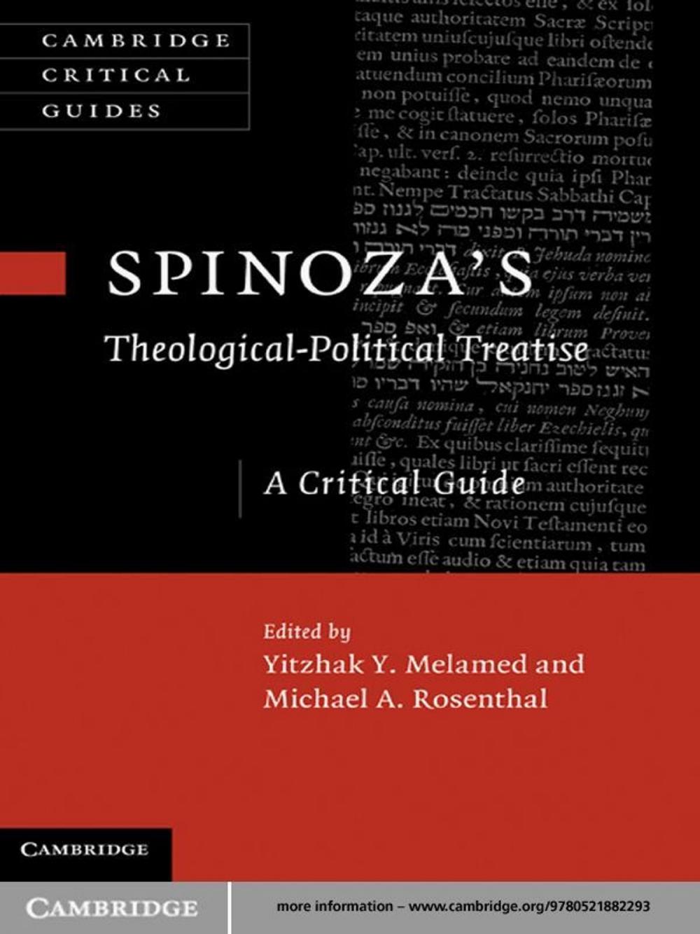 Big bigCover of Spinoza's 'Theological-Political Treatise'