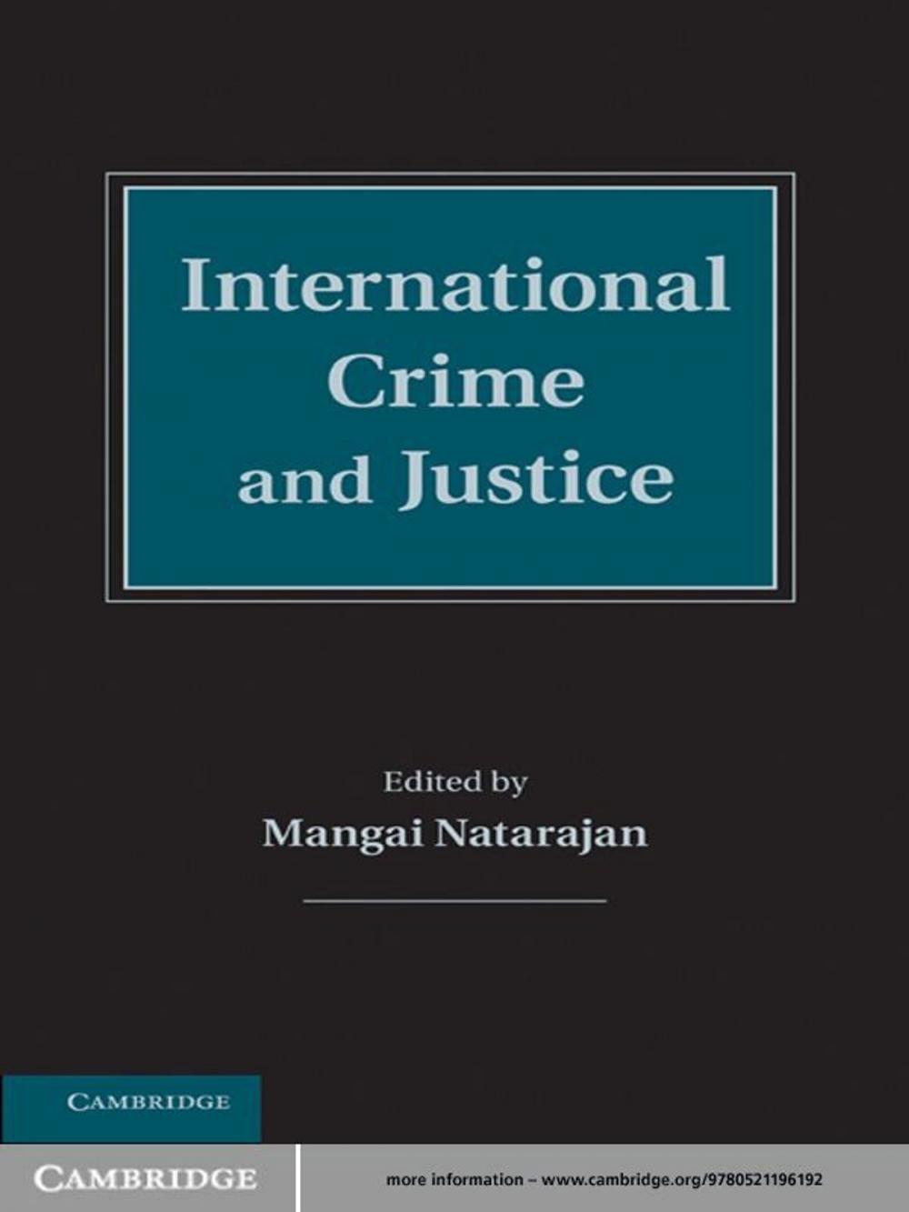 Big bigCover of International Crime and Justice