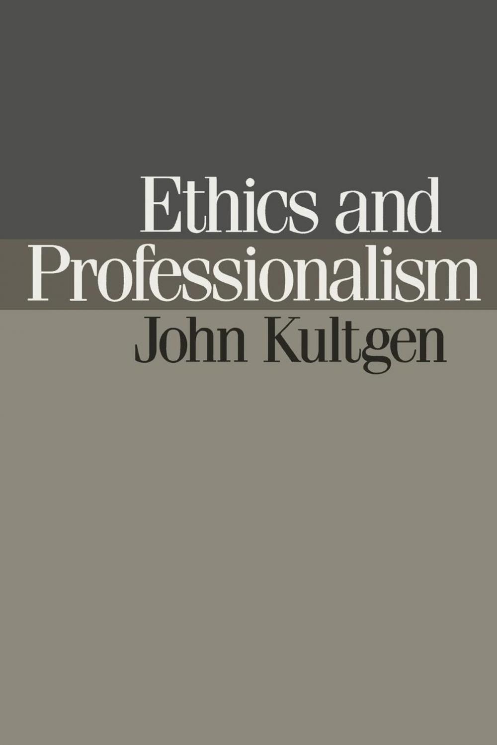 Big bigCover of Ethics and Professionalism