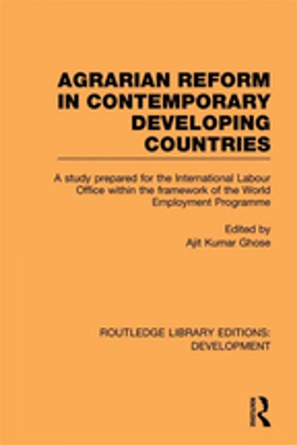 Big bigCover of Agrarian Reform in Contemporary Developing Countries