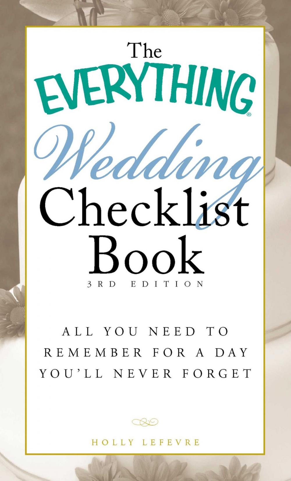 Big bigCover of The Everything Wedding Checklist Book