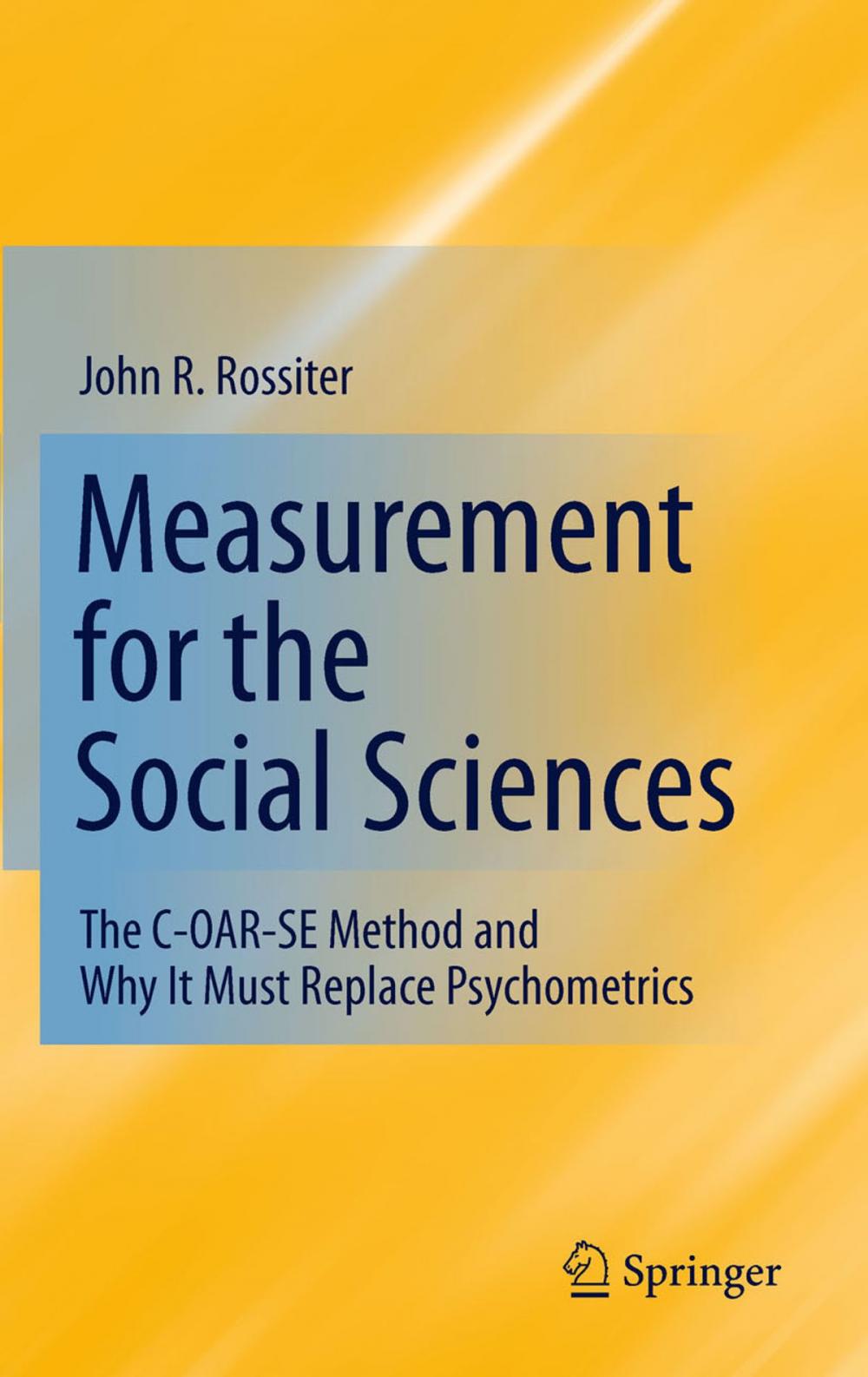 Big bigCover of Measurement for the Social Sciences