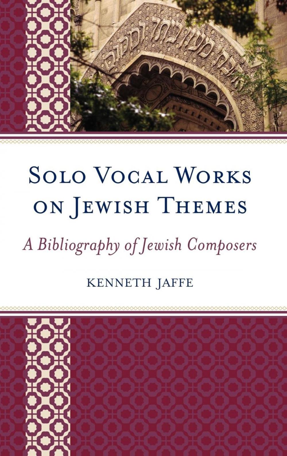 Big bigCover of Solo Vocal Works on Jewish Themes