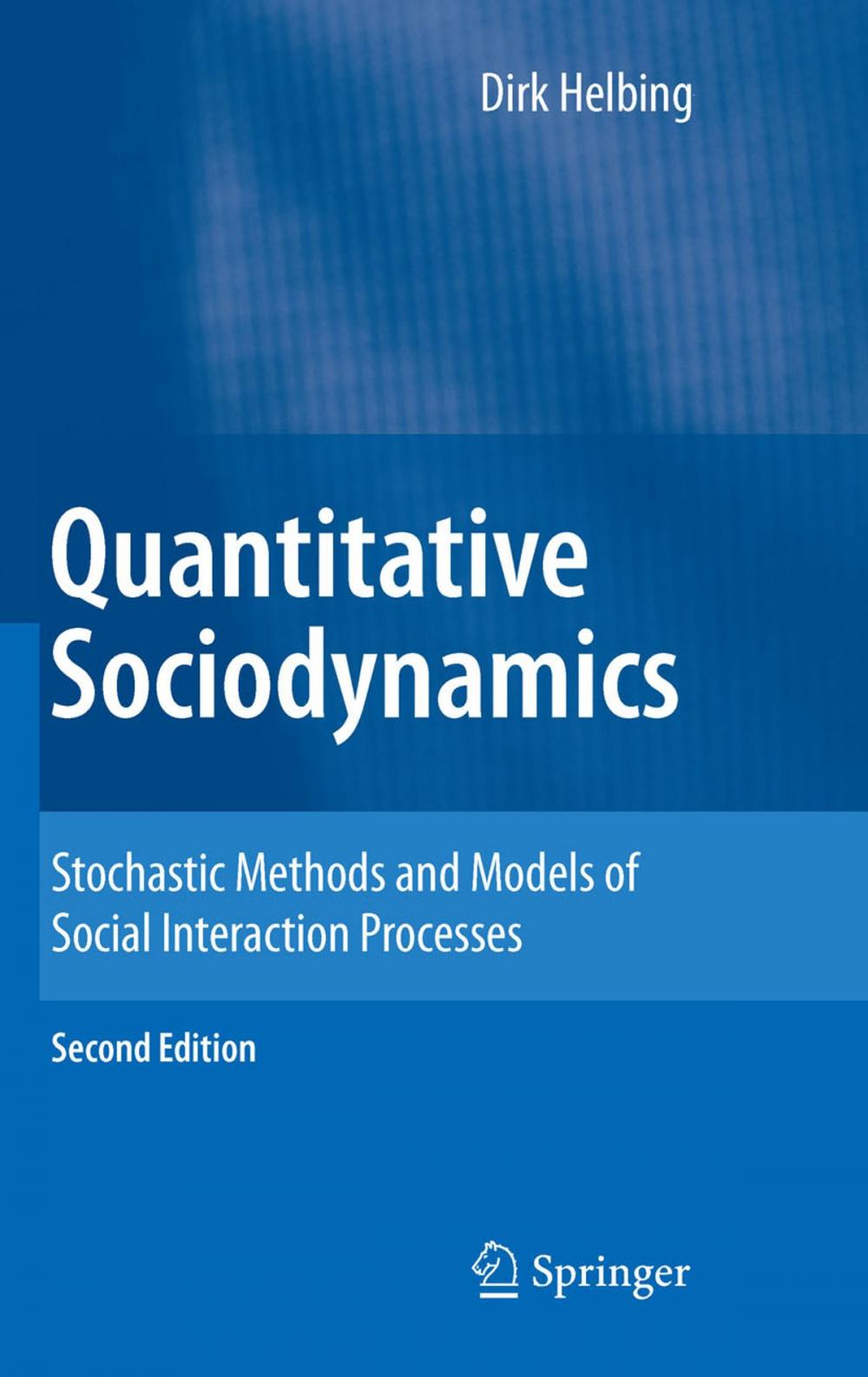 Big bigCover of Quantitative Sociodynamics