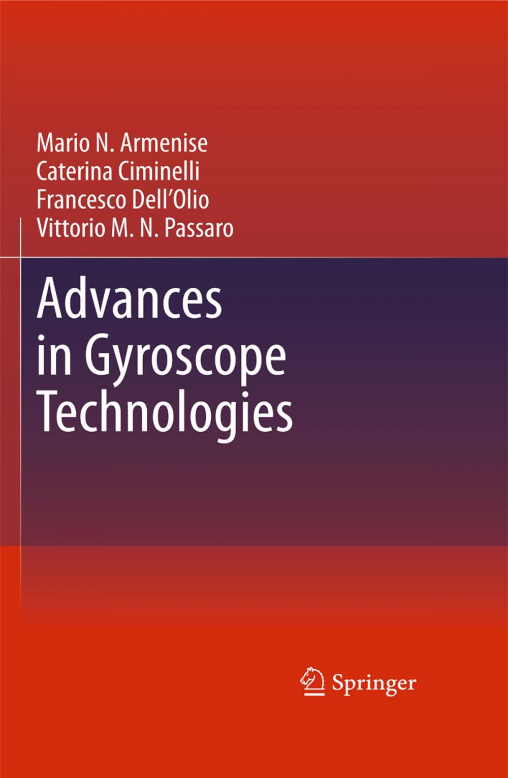 Big bigCover of Advances in Gyroscope Technologies