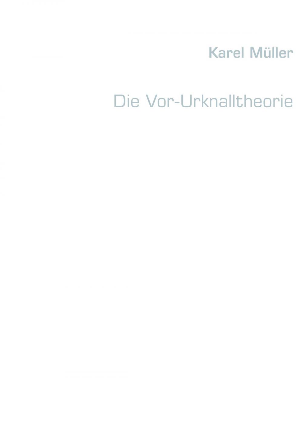 Big bigCover of Die Vor-Urknalltheorie