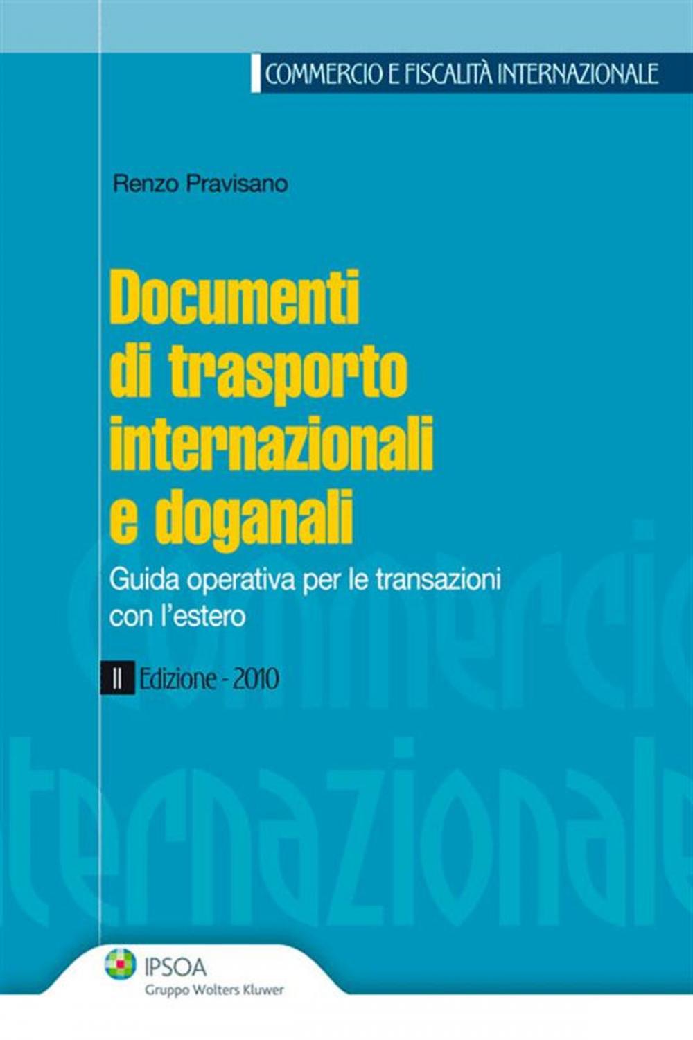 Big bigCover of Documenti di trasporto internazionali e doganali