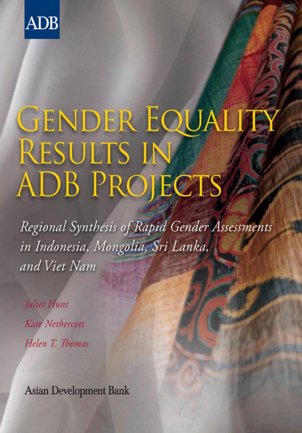 Big bigCover of Gender Equality Results in ADB Projects