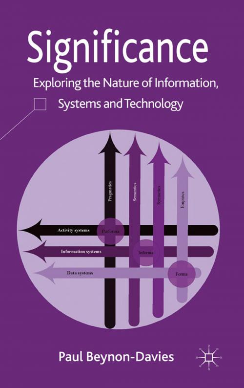 Cover of the book Significance by P. Beynon-Davies, Palgrave Macmillan UK