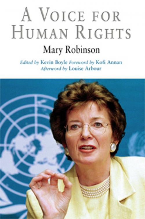 Cover of the book A Voice for Human Rights by Mary Robinson, Louise Arbour, University of Pennsylvania Press, Inc.