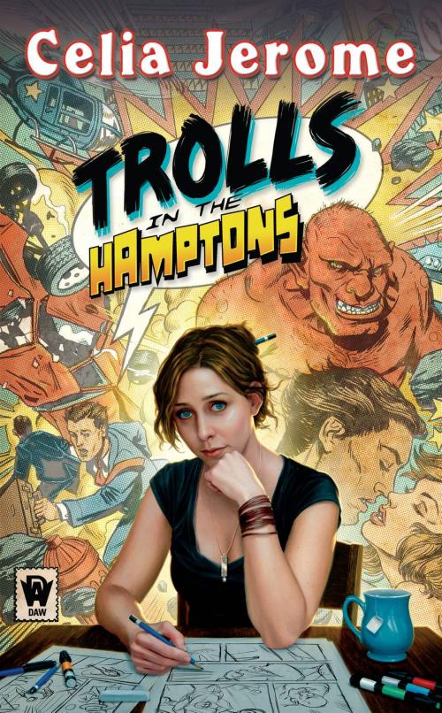 Cover of the book Trolls in the Hamptons by Celia Jerome, DAW