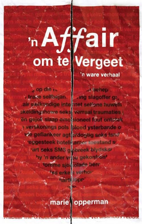 Cover of the book 'n Affair om te vergeet by Marie Opperman, Random House Struik