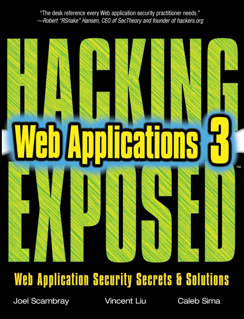 Big bigCover of HACKING EXPOSED WEB APPLICATIONS 3/E