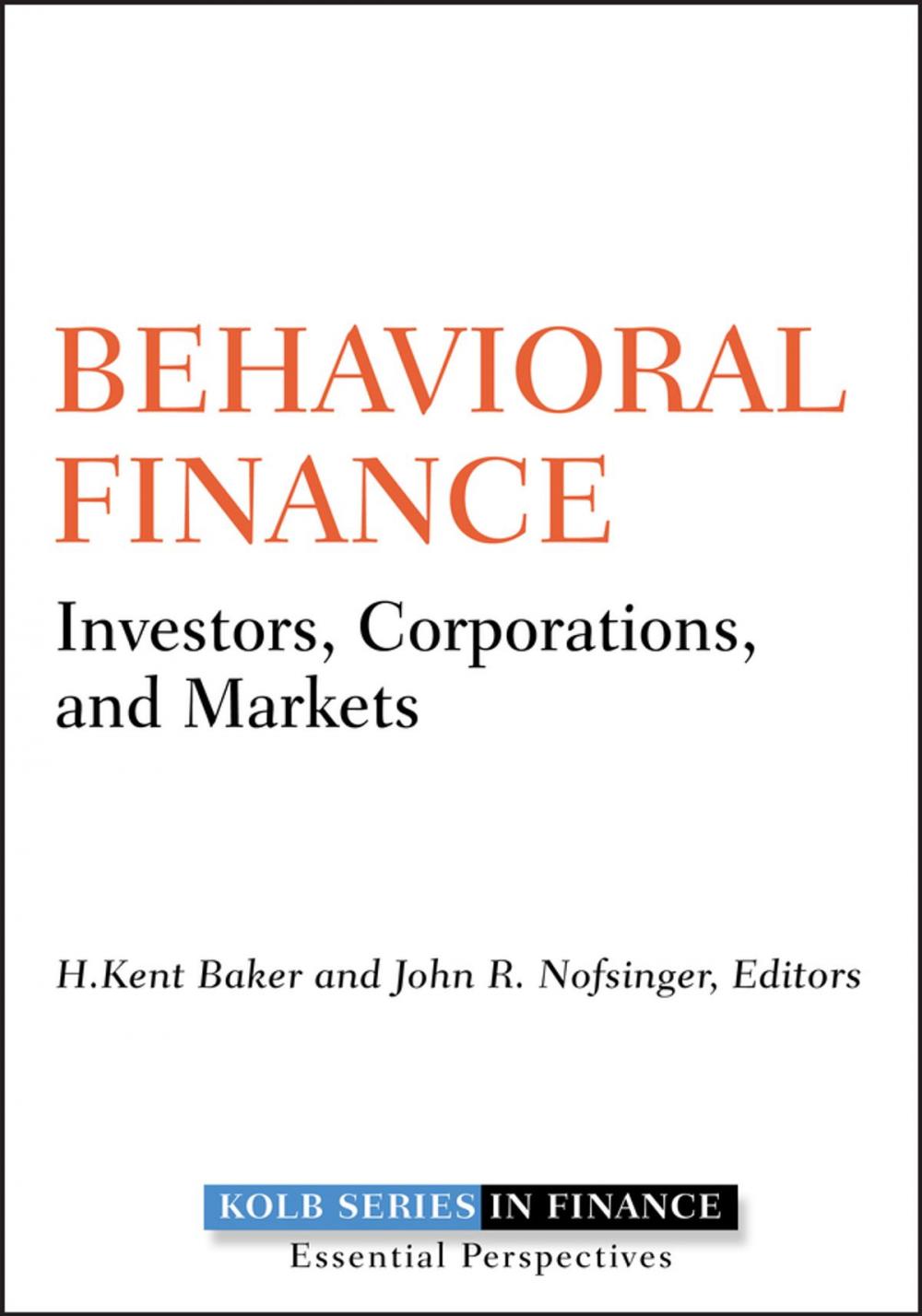 Big bigCover of Behavioral Finance