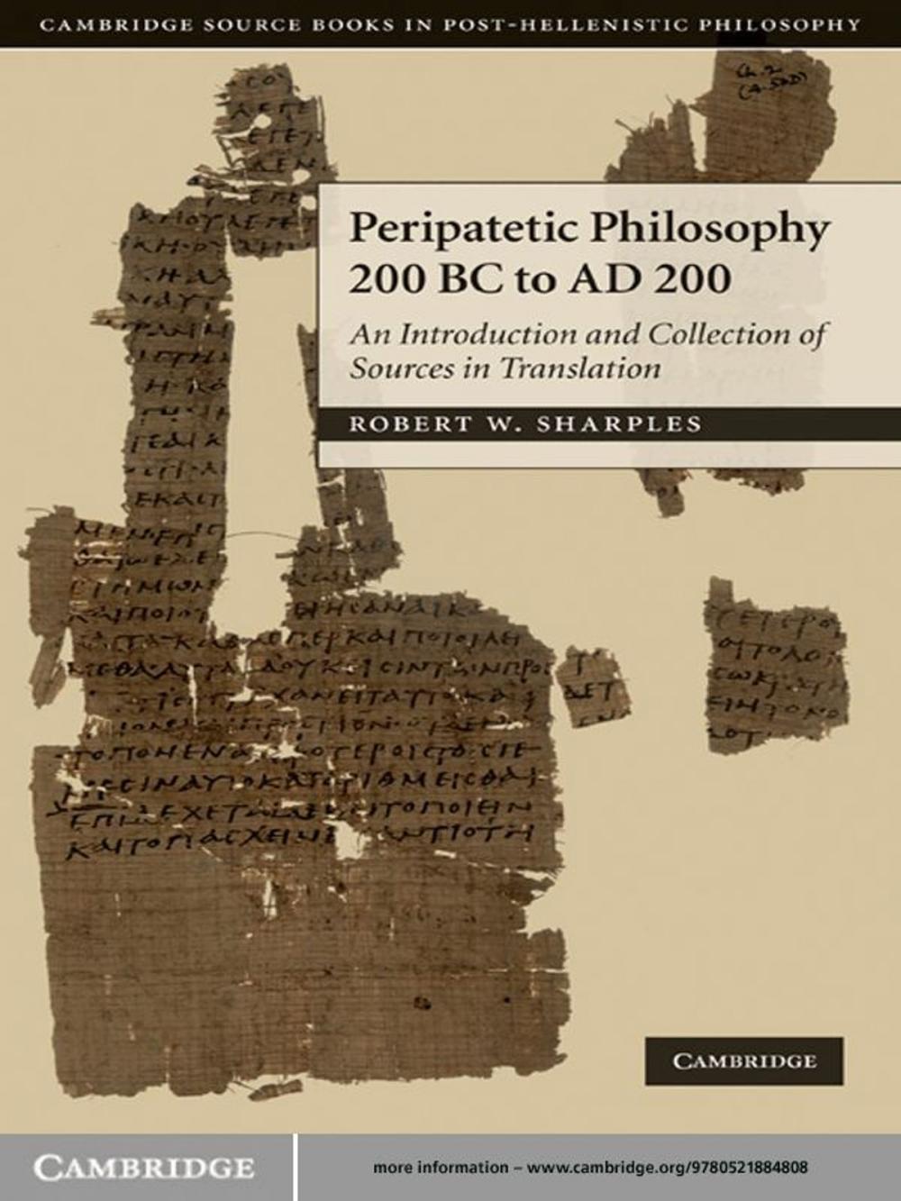 Big bigCover of Peripatetic Philosophy, 200 BC to AD 200