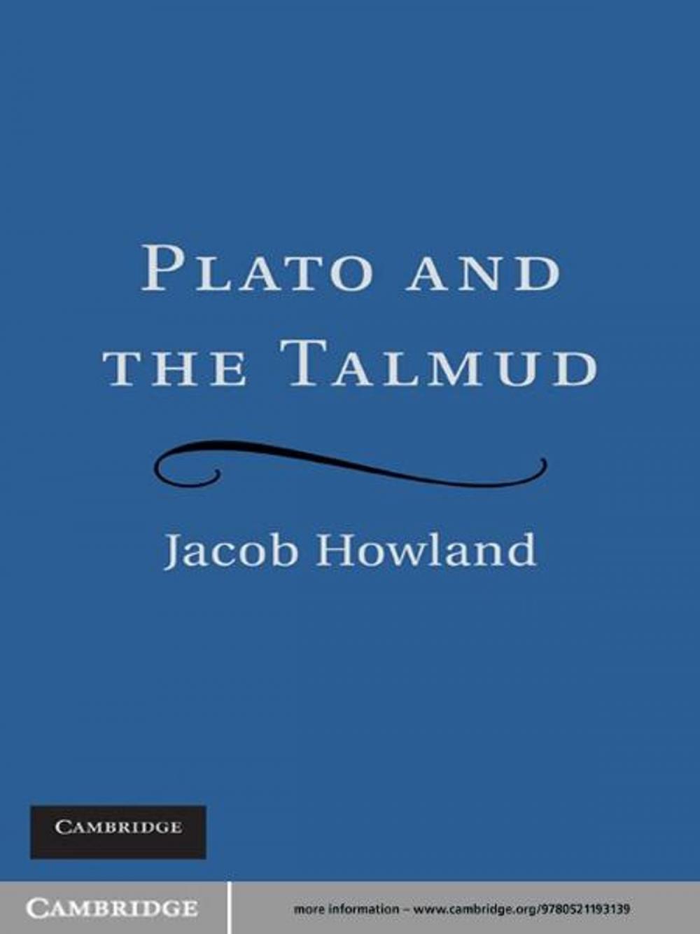 Big bigCover of Plato and the Talmud