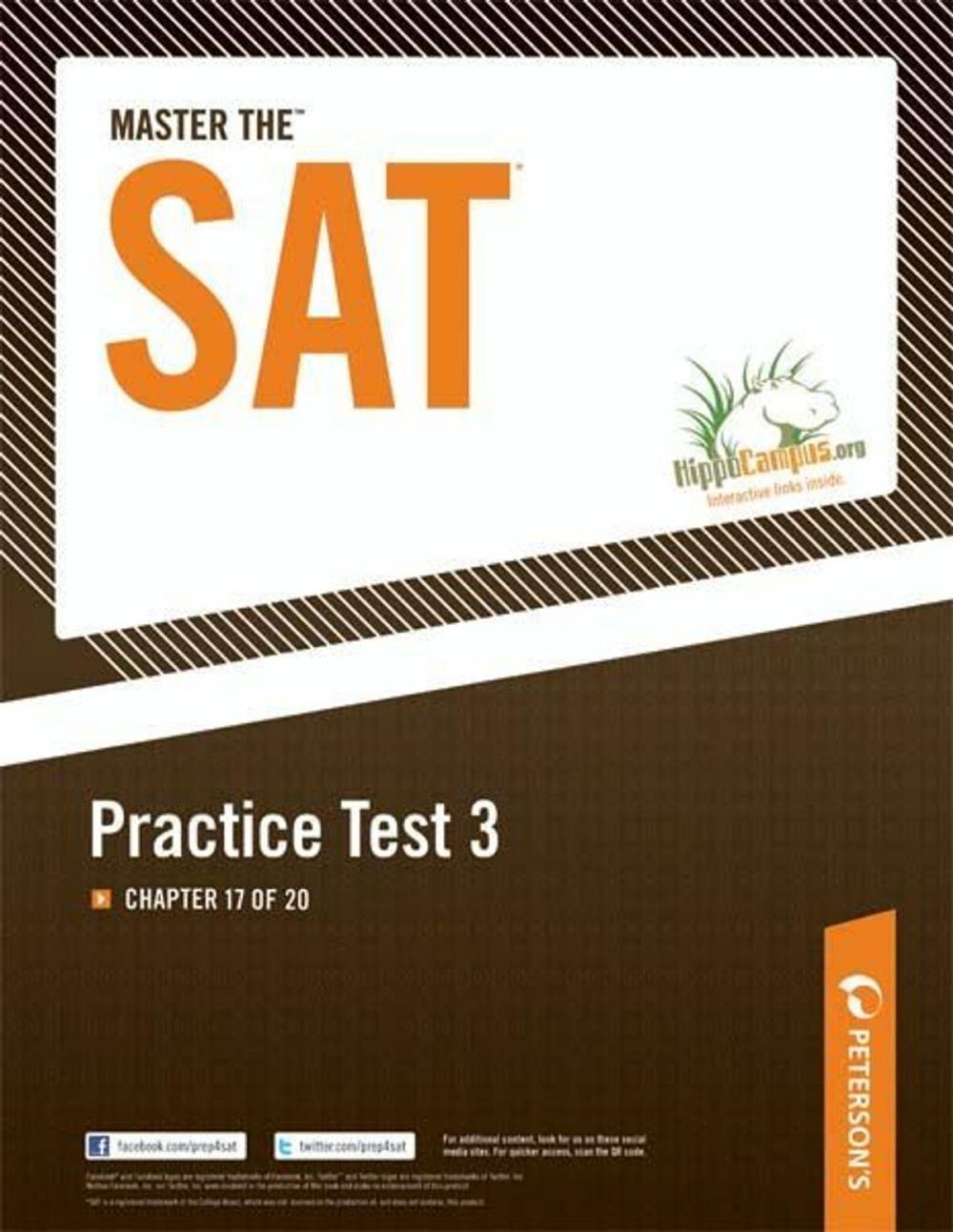 Big bigCover of Master the SAT Practice Test 3: Chapter 17 of 20