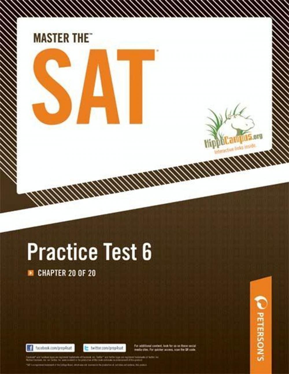 Big bigCover of Master the SAT Practice Test 6: Chapter 20 of 20