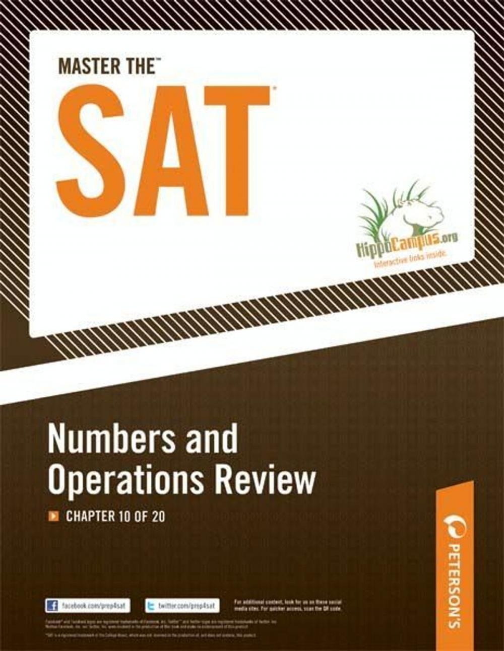 Big bigCover of Master the SAT: Numbers and Operations Review: Chapter 10 of 20