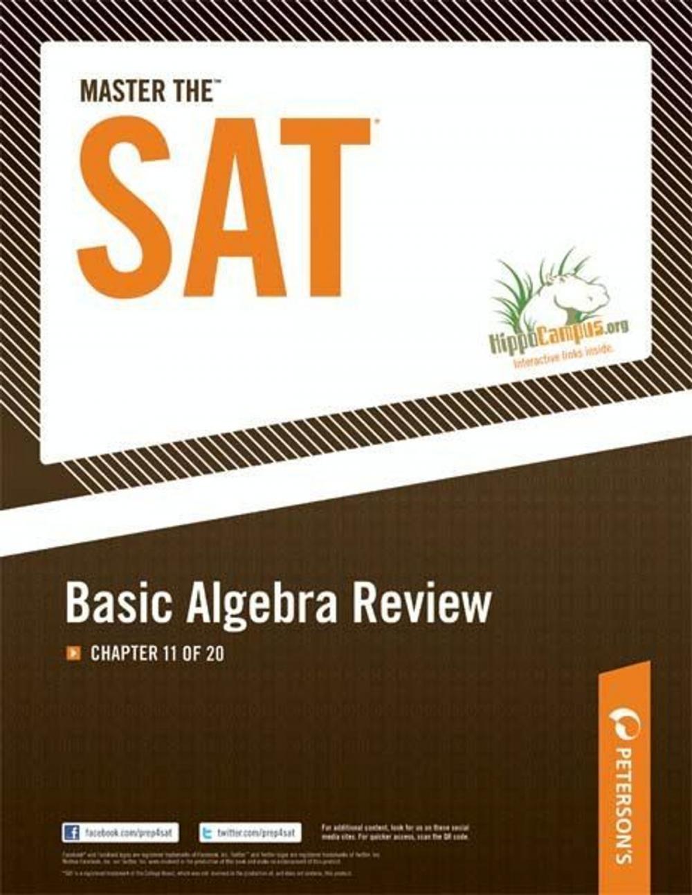 Big bigCover of Master the SAT: Basic Algebra Review: Chapter 11 of 20