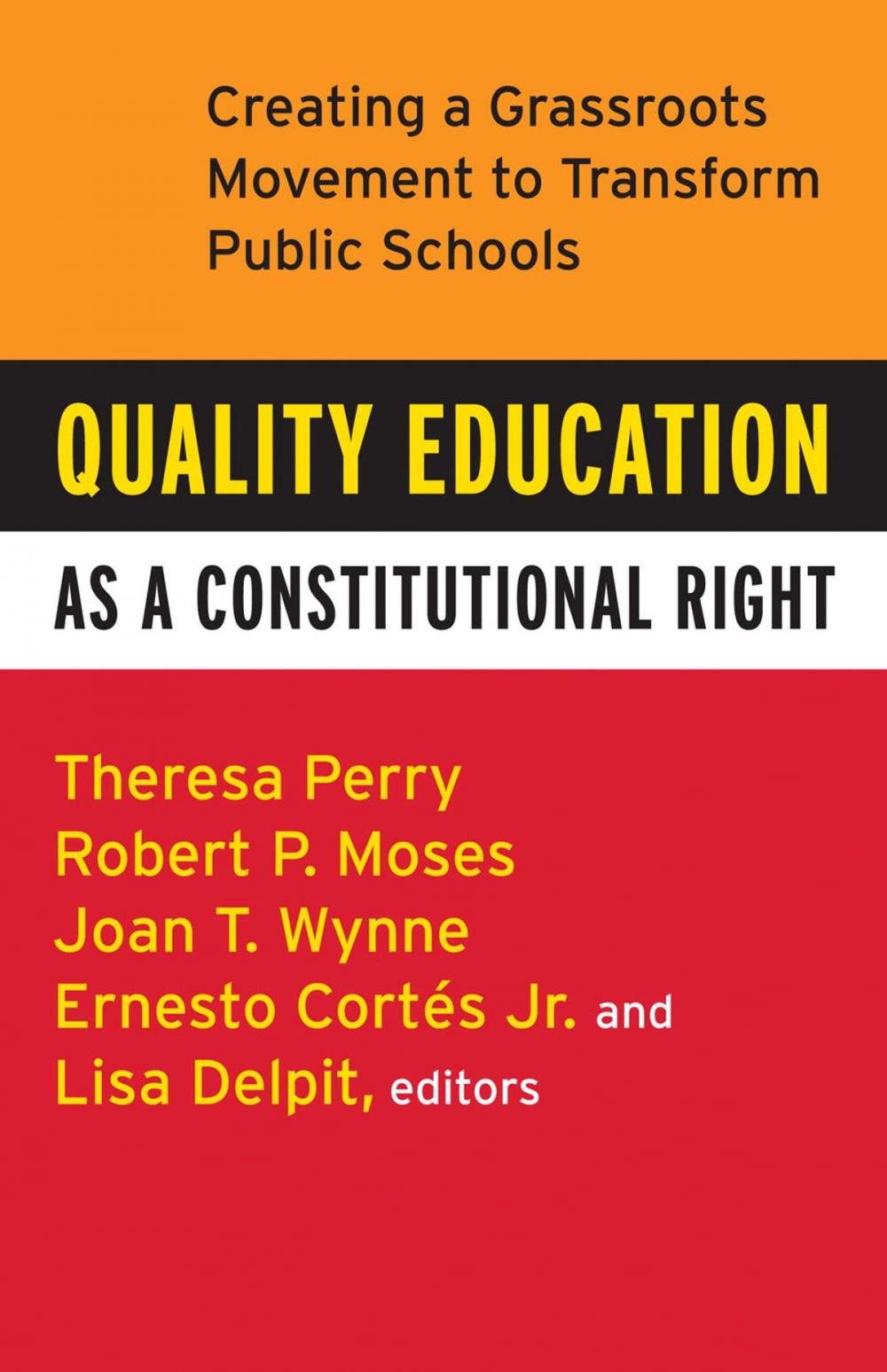 Big bigCover of Quality Education as a Constitutional Right