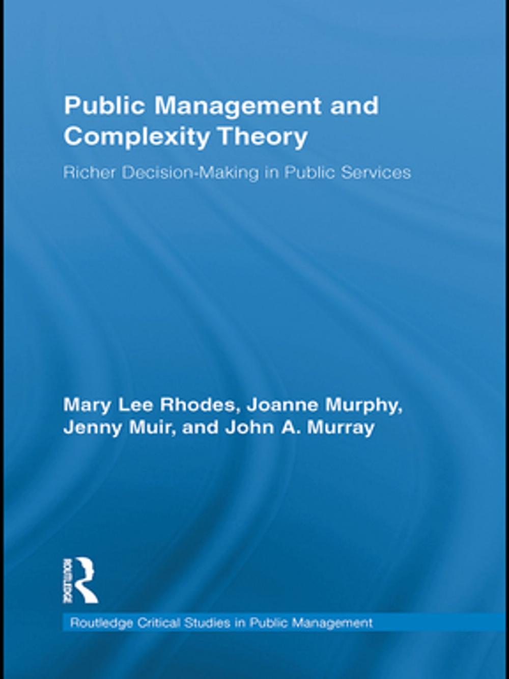 Big bigCover of Public Management and Complexity Theory