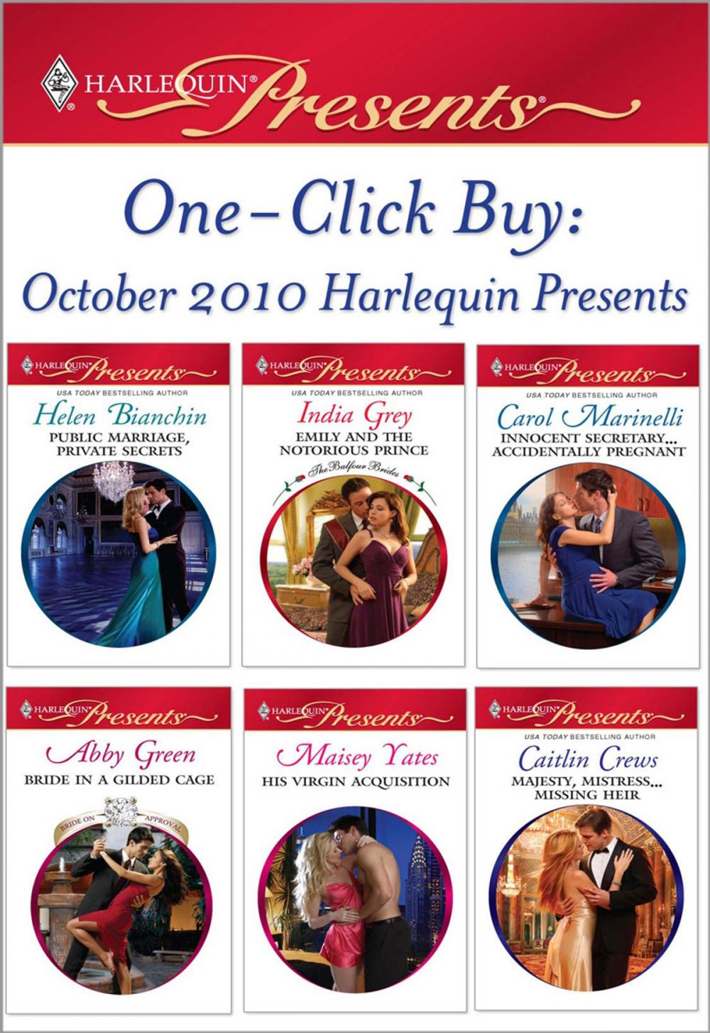 Big bigCover of One-Click Buy: October 2010 Harlequin Presents