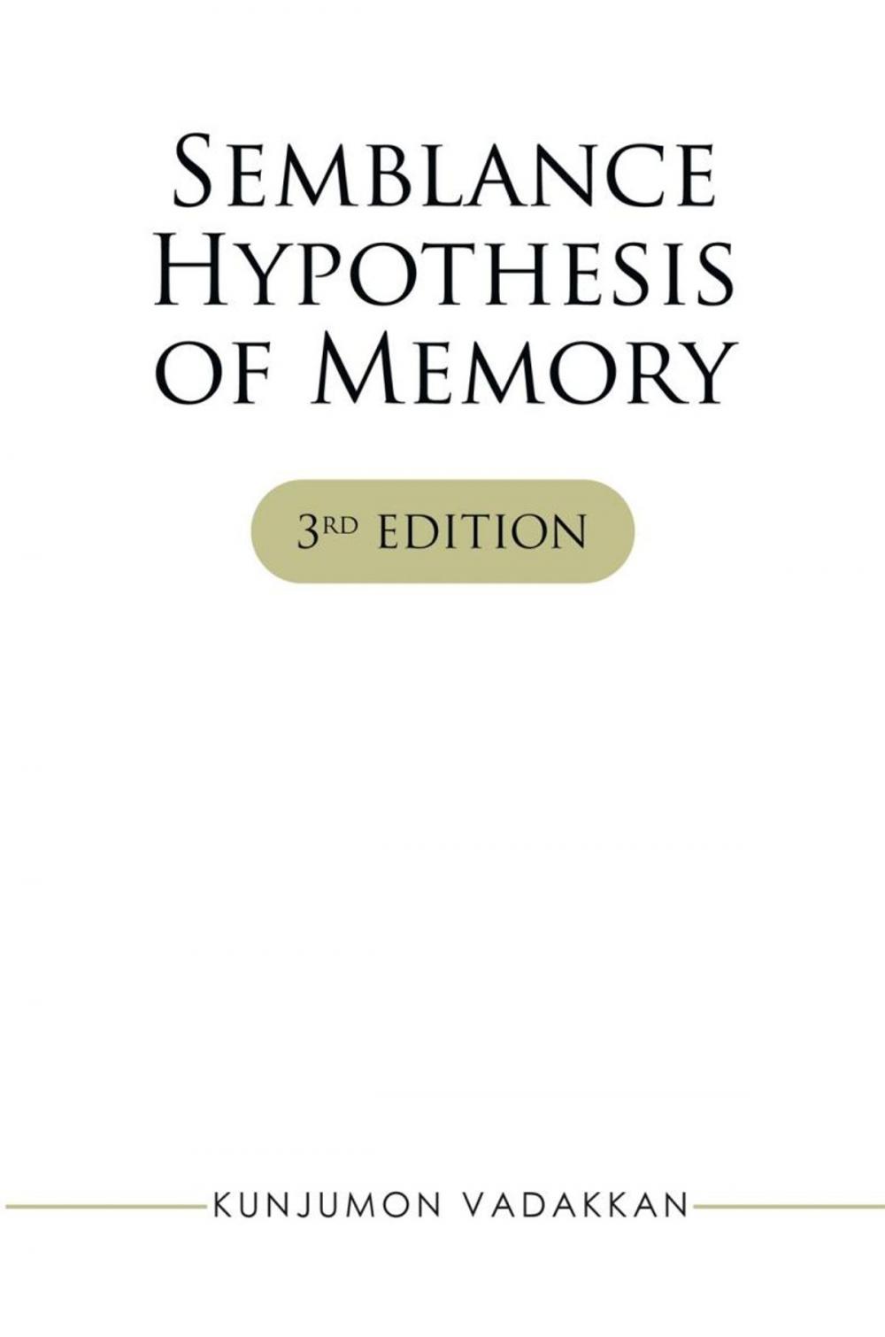 Big bigCover of Semblance Hypothesis of Memory