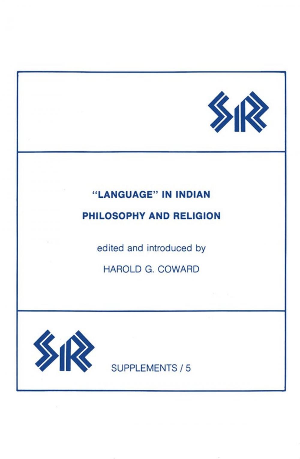 Big bigCover of Language in Indian Philosophy and Religion