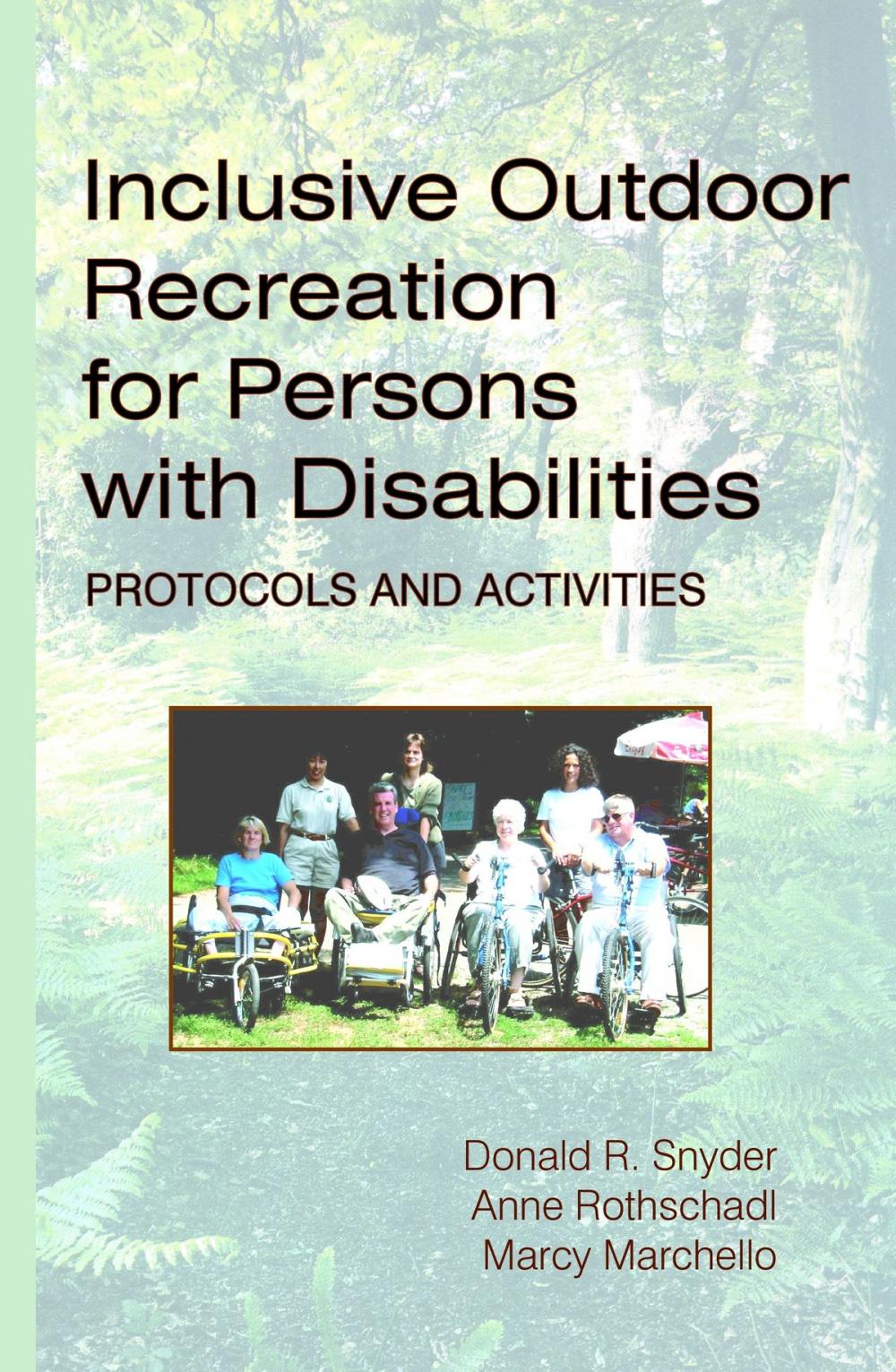 Big bigCover of Inclusive Outdoor Recreation for Persons with Disabilities: Protocols and Activities