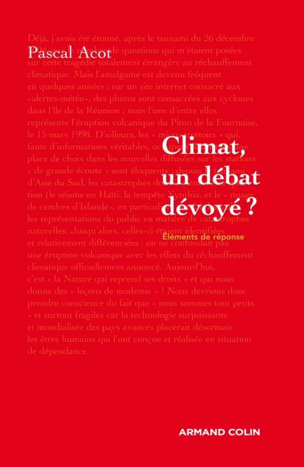 Big bigCover of Climat, un débat dévoyé ?