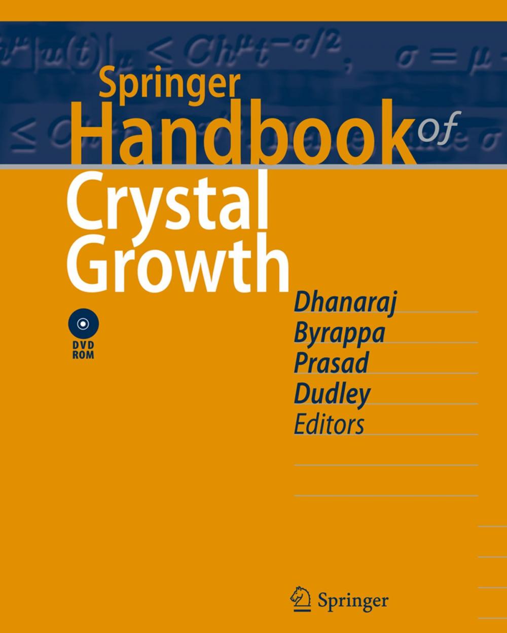 Big bigCover of Springer Handbook of Crystal Growth